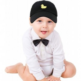 Baseball Caps Cute Ducky Soft Baseball Cap Dad Hat - Xxs / Xs / S - Black - CL18LXNU2LM $15.68