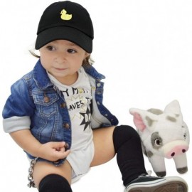 Baseball Caps Cute Ducky Soft Baseball Cap Dad Hat - Xxs / Xs / S - Black - CL18LXNU2LM $15.68