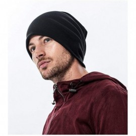 Skullies & Beanies Man Skull Cap Beanie Anchor Shark Headwear Knit Hat Warm Hip-hop Hat - White - CE18IKW3XQ0 $18.79