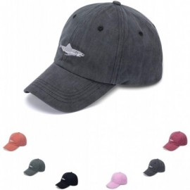 Skullies & Beanies Washed Baseball Adjustable Distressed Classic - Dark Gray - CX18STYI4NQ $12.51