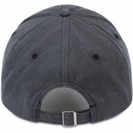 Skullies & Beanies Washed Baseball Adjustable Distressed Classic - Dark Gray - CX18STYI4NQ $12.51