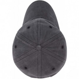 Skullies & Beanies Washed Baseball Adjustable Distressed Classic - Dark Gray - CX18STYI4NQ $12.51