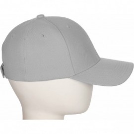 Baseball Caps Classic Baseball Hat Custom A to Z Initial Team Letter- Lt Gray Cap White Black - Letter K - C518IDTT48I $9.95