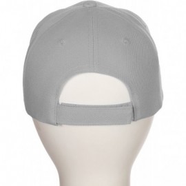 Baseball Caps Classic Baseball Hat Custom A to Z Initial Team Letter- Lt Gray Cap White Black - Letter K - C518IDTT48I $9.95