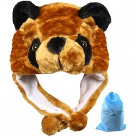 Skullies & Beanies Plush Soft Animal Beanie Hat Halloween Cute Soft Warm Toddler to Teen - Black Bear - CY1875IT9D2 $10.50