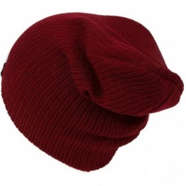 Skullies & Beanies Rainbow Unicorn Long Rib Beanie - Burgundy - CS1869ZH2E9 $11.18