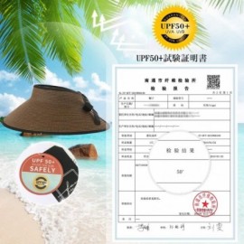 Bucket Hats Womens UPF50 Cotton Packable Sun Hats w/Chin Cord Wide Brim Stylish 54-60CM - 00765_coffee(with Face Shield) - CE...