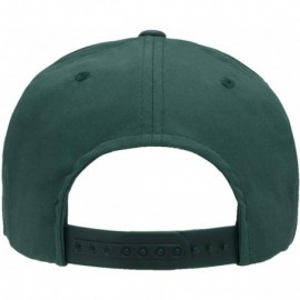 Baseball Caps Yupoong Classic Poplin Golf Flatbill Rope Snapback - Spruce Green - CI12DVSUDSX $11.49