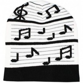 Skullies & Beanies Beanie Men Women - Unisex Cuffed Skull Knit Winter Hat Cap - Key Notes - CX18L400K4O $11.62