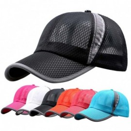 Baseball Caps Unisex Summer Baseball Hat Sun Cap Lightweight Mesh Quick Dry Hats Adjustable Cap Cooling Sports Caps - Red - C...