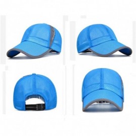 Baseball Caps Unisex Summer Baseball Hat Sun Cap Lightweight Mesh Quick Dry Hats Adjustable Cap Cooling Sports Caps - Red - C...