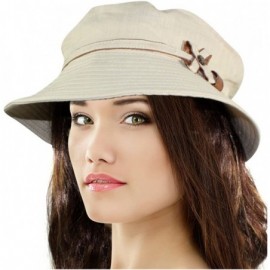 Sun Hats Women's Summer Sun Hat - Safari Bow Button Foldable Bucket Hat - Tan - C2119CN4S29 $19.01