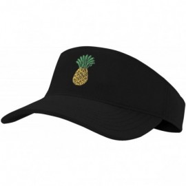 Visors Sun Visor Unisex 100% Cotton Best Visors Cap Small Embroidery Summer Cap - 1 Pineapple - C5184QSKG9G $17.84