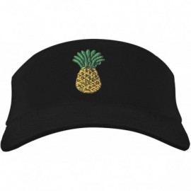 Visors Sun Visor Unisex 100% Cotton Best Visors Cap Small Embroidery Summer Cap - 1 Pineapple - C5184QSKG9G $17.84