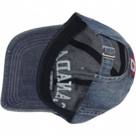 Baseball Caps Canada Vintage Denim Jeans Dark Washing Club Ball Cap Baseball Hat Truckers - Darkblue - CD187OWYXQQ $19.09
