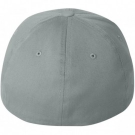Baseball Caps Custom Name Embroidered 5001 V-Flex Twill Fitted Baseball Cap - Gray - C5186LT6R5W $18.26