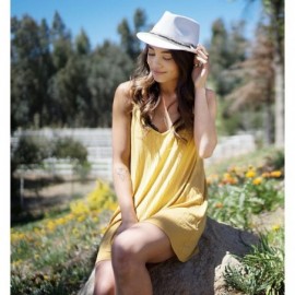 Sun Hats Women and Men Straw Fedora Sun Hat - Outdoor Cap w/Band - White - C417YD0NMKQ $16.25