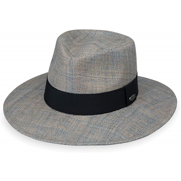 Sun Hats Women's Morgan Fedora - UPF 50+- Modern Style- Designed in Australia. - Grey - CR18M47EMYZ $36.24
