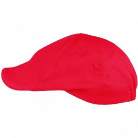 Baseball Caps Men's 100% Cotton Duck Bill Flat Golf Ivy Driver Visor Sun Cap Hat - Hot Pink - C7195XIUXUR $15.64