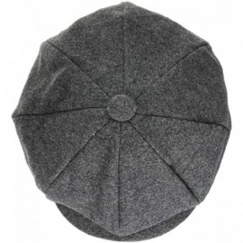 Newsboy Caps Classic 8 Panel Wool Tweed Newsboy Gatsby Ivy Cap Golf Cabbie Driving Hat - 61 - CR12NG9GEG7 $14.80