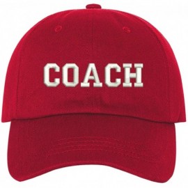 Baseball Caps Dad Hat - Red - C618RISO22S $16.24