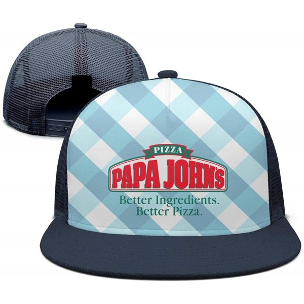 Baseball Caps Cap Adjustable Dad papa-Loves-Pizza- Vintage Full Print Sun Hats - Papa Loves Pizza-5 - CH18ICX7HT8 $20.67