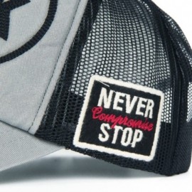 Baseball Caps Mesh Back Baseball Cap Trucker Hat 3D Embroidered Patch - Color5-2 - CN11Y5CV8HF $17.61