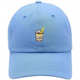 Baseball Caps Unisex Cup of Noodles Low Profile Embroidered Baseball Dad Hat - Vc300_babyblue - CF18ORX5DRR $15.72