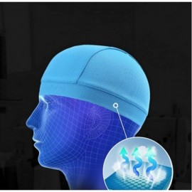 Skullies & Beanies Moisture Wicking Cooling Helmet Running - 1xblack+1xlight Blue - CG194R0Z2WW $12.74