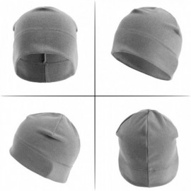 Skullies & Beanies Warm Beanie Hat Soft Skull Cap Stretchy Helmet Liners Unisex Various Styles - Gray - CF18Y59M47I $10.00