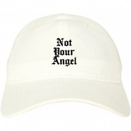 Baseball Caps Not Your Angel Goth Dad Hat - White - CQ187ZR5SUW $17.01