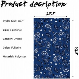 Balaclavas Face Bandanas for Sports- Outdoors- Sport Headband Neck Gaiter - Blue Bandana - C8197XGSK47 $11.11