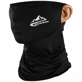 Balaclavas Unisex Seamless Neck Gaiters Bandanas - Black - CP197XXMDE5 $9.87