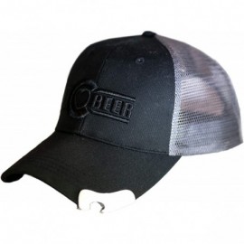 Baseball Caps Trucker Hat with Bottle Opener - Black on Black - CJ120WPX05V $25.18