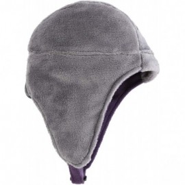 Skullies & Beanies Mens Fleece Thermal Skull Cap Beanie with Ear Flaps Winter Hats - Grey - CL18KG42ISW $11.53