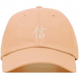Baseball Caps Character Baseball Embroidered Unstructured Adjustable - Peach - CN18NN3WSDO $40.25