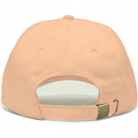 Baseball Caps Character Baseball Embroidered Unstructured Adjustable - Peach - CN18NN3WSDO $19.21