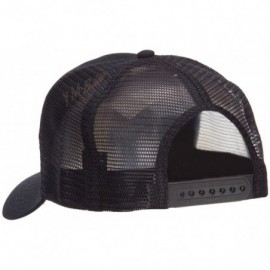 Baseball Caps US Army Retired Military Embroidered Mesh Cap - Black - CW124YM8LYX $13.56