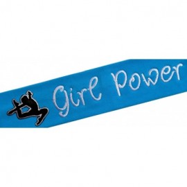 Headbands Personalized Cotton Stretch GYMNAST Headband with Custom Embroidered Name - Turquoise Headband - White Thread - C01...