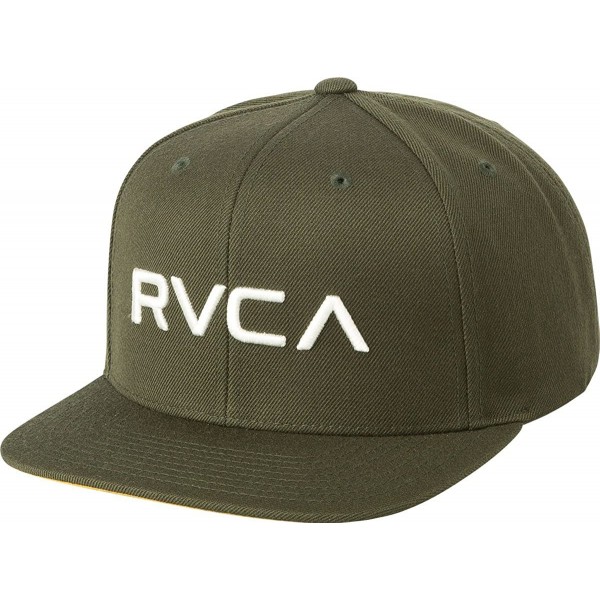 Baseball Caps Men's Twill Snapback III - Dark Olive - CZ182HOWIH0 $31.72