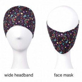 Headbands Workout Headbands Elastic Stretchy Original - Colored donuts - CD197Y6RLHK $10.82