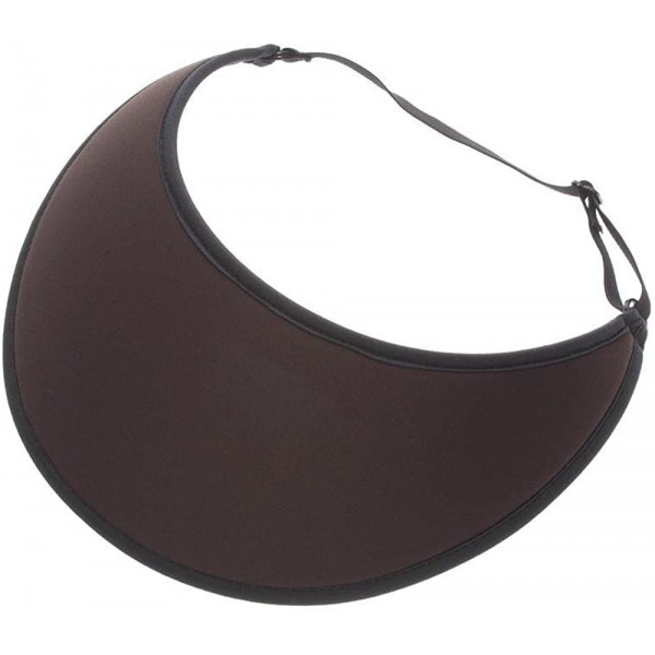 Visors Lites Adjustable Solid Color Sport Sun Visor - Mocha - C212E3BEZBX $10.40