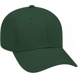 Baseball Caps 6 Panel Low Profile Superior Cotton Twill Cap - Dk. Green - CB12IVBDOS1 $14.18