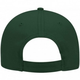 Baseball Caps 6 Panel Low Profile Superior Cotton Twill Cap - Dk. Green - CB12IVBDOS1 $14.18