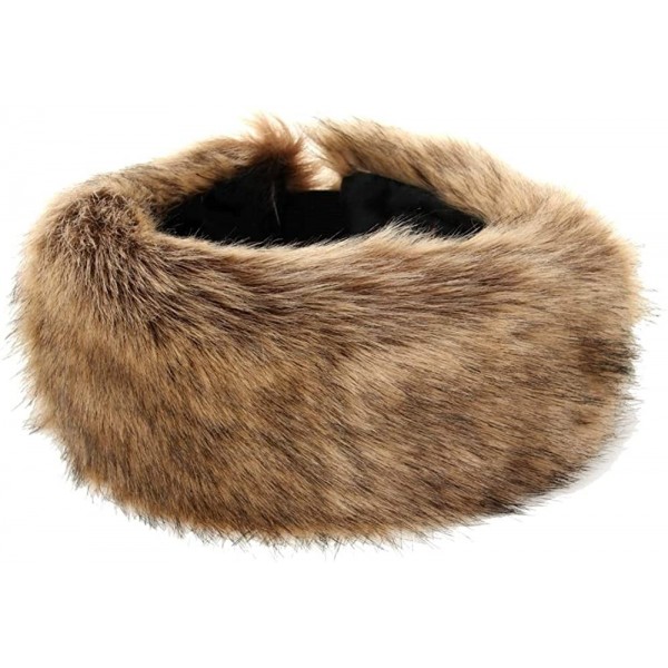 Cold Weather Headbands Faux Fur Headband Winter Headband Earwarmer Earmuff for Women - Brown - CV186DGOEKE $13.66