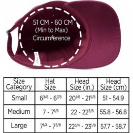 Baseball Caps Baseball Cap Dad Hat Plain Men Women Cotton Adjustable Blank Unstructured Soft - Maroon - CO119512LXB $9.59