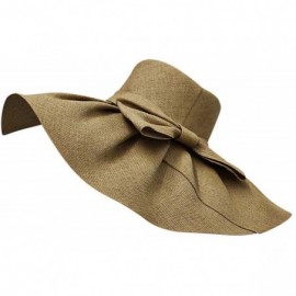 Sun Hats Elegant Toyo Wide Brim Floppy Hat - Natural - CT12CM4HWFT $27.25