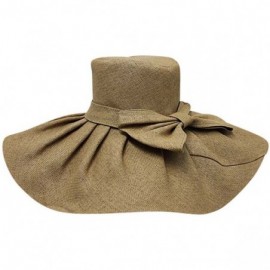 Elegant Toyo Wide Brim Floppy Hat - Natural - CT12CM4HWFT