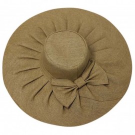 Sun Hats Elegant Toyo Wide Brim Floppy Hat - Natural - CT12CM4HWFT $27.25