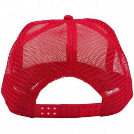Baseball Caps Adult Gump Running Hat- Shrimp Mesh Baseball Trucker Cap- Cosplay Costumes - Red-4 - CR18COOMD7W $7.81